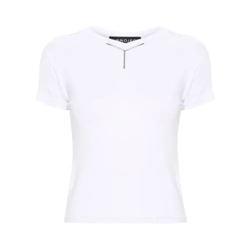 Y/Project , T-Shirts ,White female, Sizes: