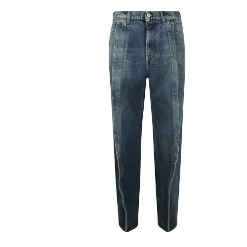 Y/Project , Wide Leg High Waist Jeans ,Blue female, Sizes: