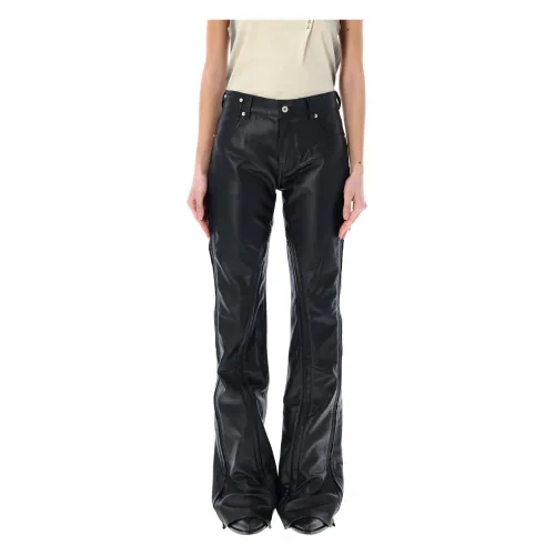 Y/Project , Womens Clothing Trousers Black Ss24 ,Black female, Sizes: