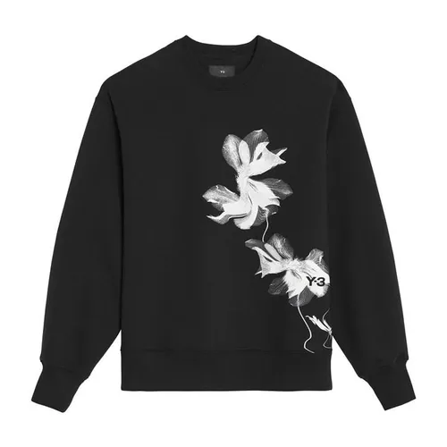 Y3 Floral Sweatshirt - Black