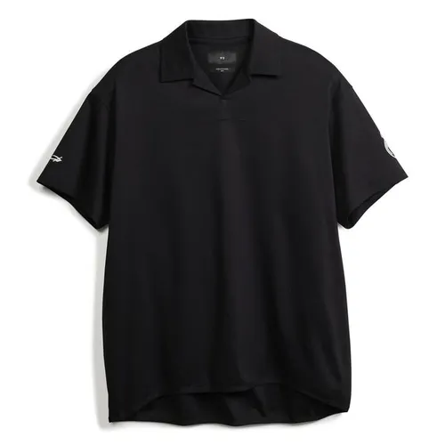 Y3 X Real Madrid Travel Short Sleeve Polo Shirt 2023 2024 - Black