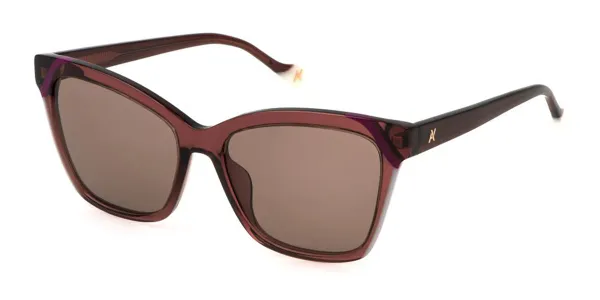 Yalea SYA144 0AFD Women's Sunglasses Brown Size 55