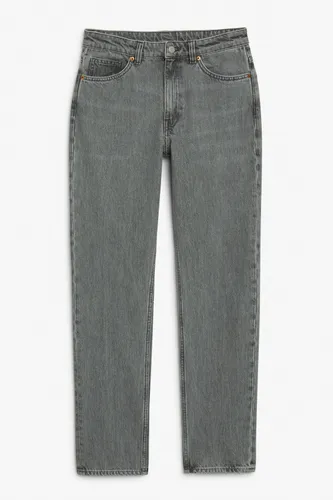 Yara mid waist straight jeans - Grey