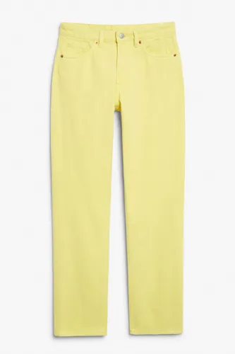 Yara mid waist straight jeans - Yellow
