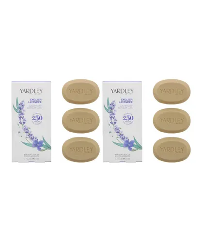 Yardley Womens English Lavender Luxury Soap 100g x 3 For Her x 2 - NA - One Size