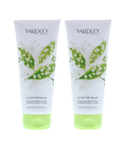 Yardley Womens Lily Of The Valley Body Scrub 200ml For Her x 2 - NA - One Size