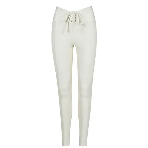 YEAR OF OURS Ribbed Football Leggings - Cream