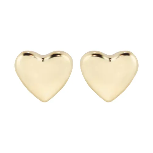 Yellow Gold Coloured Harly Tiny Heart Stud Earrings