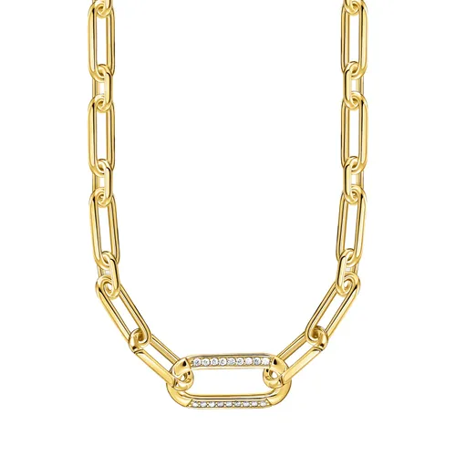 Yellow Gold Plated Link Necklace