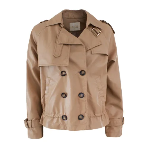 YES ZEE , Light Jackets ,Brown female, Sizes: