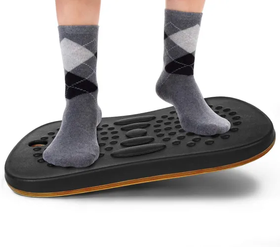Yes4All Wobble Balance Board for Standing Desk with Design