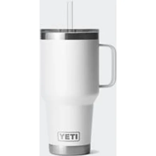 YETI Rambler 35 Oz (1035ml) Mug with Straw Lid in White