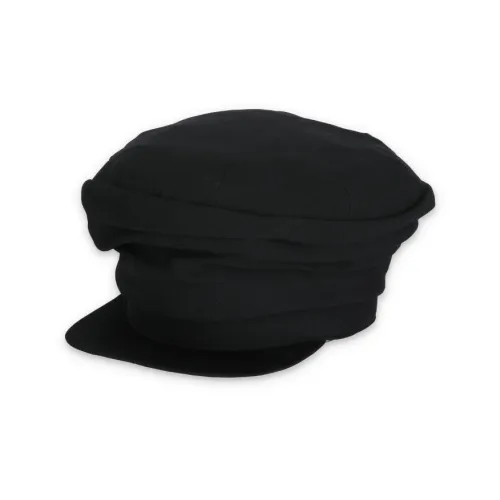 Yohji Yamamoto , Black Wool Hat with Visor for Women ,Black female, Sizes:
