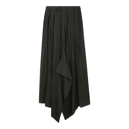 Yohji Yamamoto , R-Cuff Skirt ,Black female, Sizes: