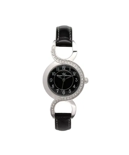 Yonger & Bresson Womens and Black Band with Dial Leather - One Size