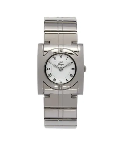 Yonger & Bresson Womens and Bresson: White Dial Silver Watch Stainless Steel - One Size