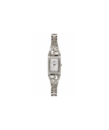 Yonger & Bresson Womens and Silver Watch with White Dial Stainless Steel - One Size