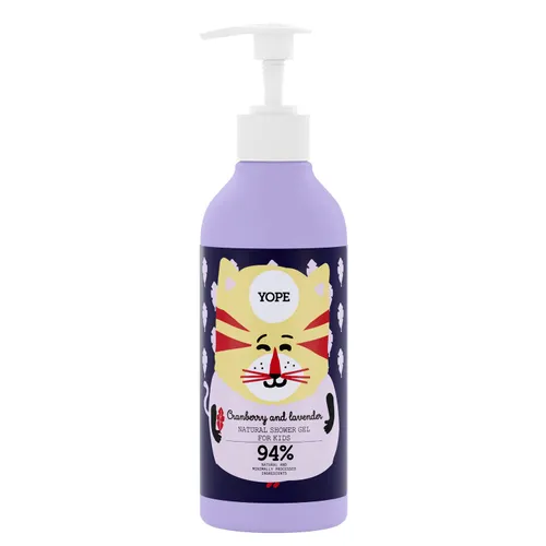 YOPE Natural shower gel for kids | Cranberry extract |