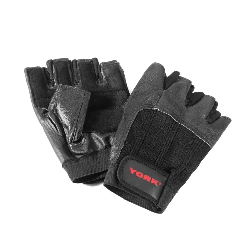 York Leather Weight Lifting Gloves - L