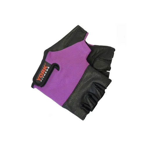 York Women's Leather Weight Lifting Gloves - L