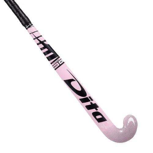 Youth Mid Bow Field Hockey Stick 20% Carbon Fibertec C20 - Pink