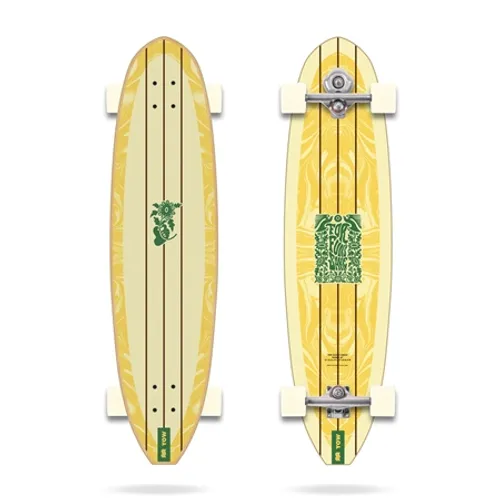Yow Waikiki 40" Skateboard - Yellow & Green - 40"