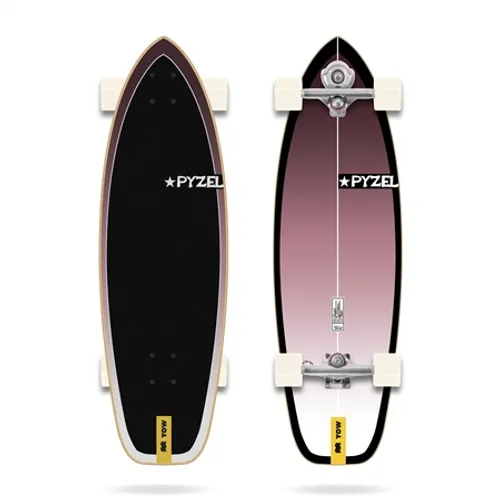 Yow X Pyzel Ghost 33.5" Skateboard - Black & Purple - 33.5"