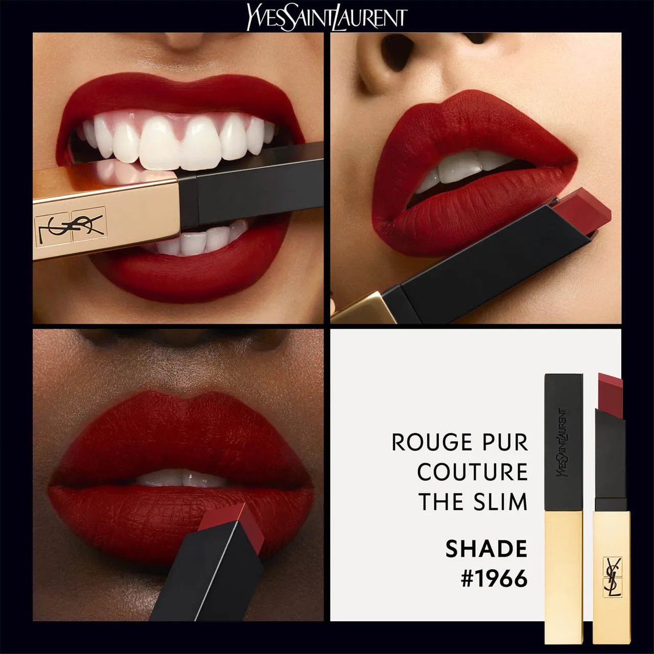 Yves Saint Laurent Rouge Pur Couture The Slim Lipstick 2.2ml (Various Shades) - 1966