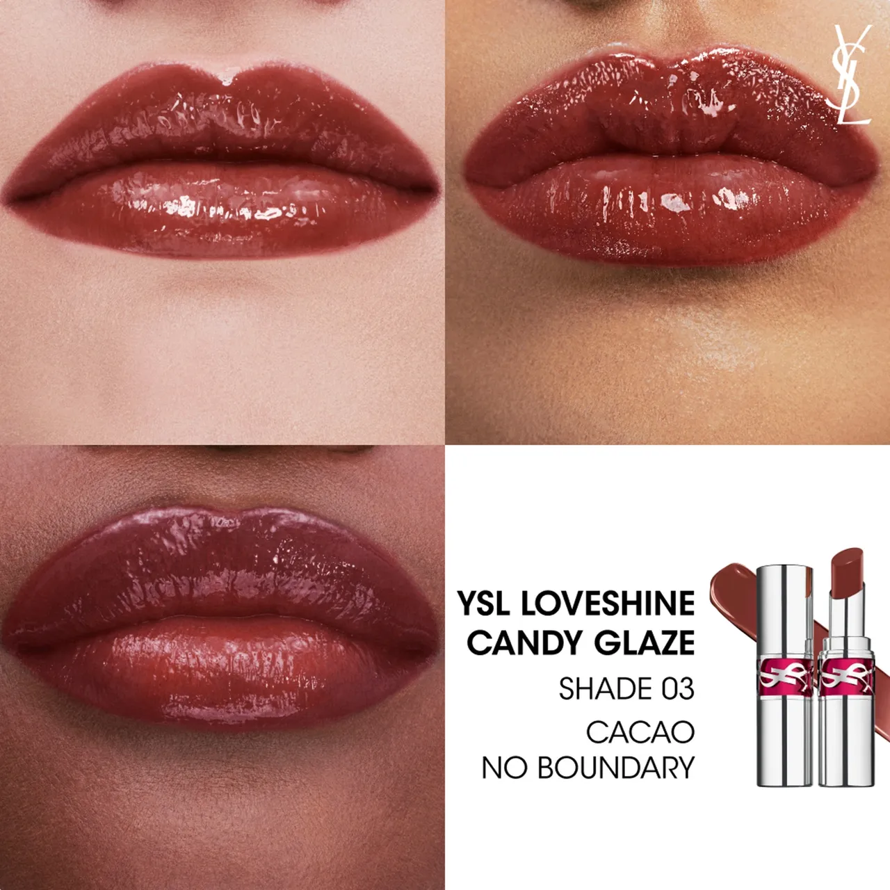 Yves Saint Laurent Rouge Volupte Candy Glaze Lip Gloss 3.2ml (Various Shades) - Glaze 3