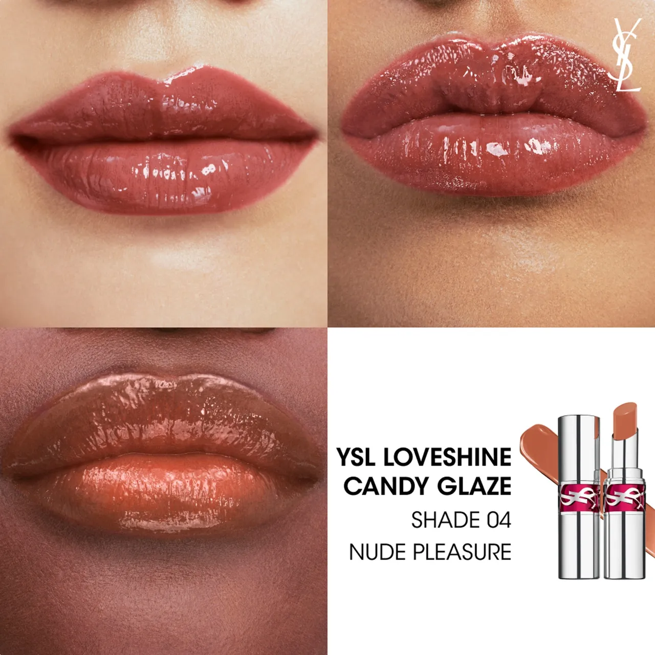 Yves Saint Laurent Rouge Volupte Candy Glaze Lip Gloss 3.2ml (Various Shades) - Glaze 4
