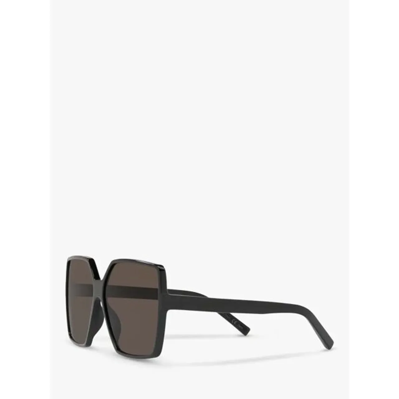 Yves Saint Laurent SL 232 Women's Betty Square Sunglasses - Shiny Black/Grey - Female