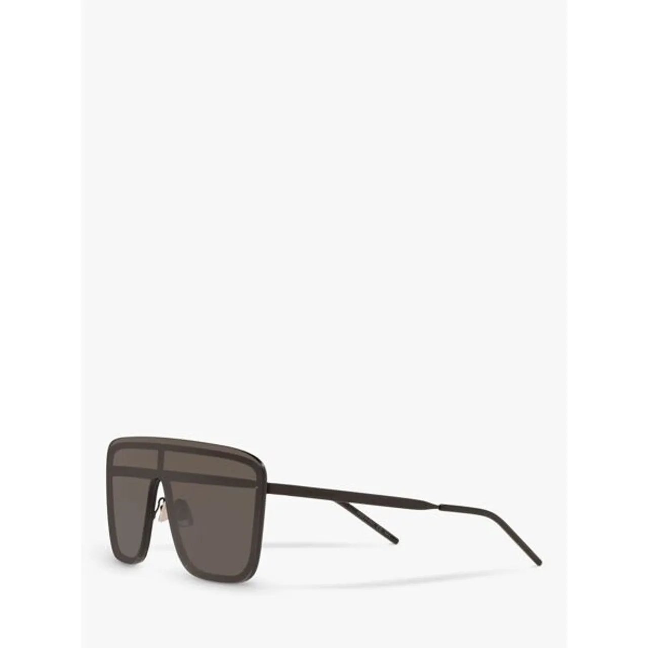 Yves Saint Laurent SL 364 Unisex Rectangular Sunglasses - Matte Black/Black - Female