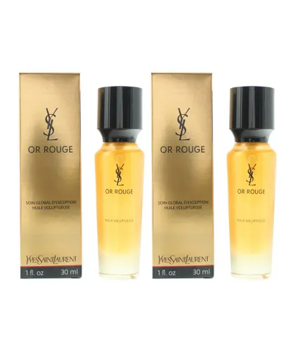 Yves Saint Laurent Womens Or Rouge Huile Voluptueuse Facial Oil 30ml x 2 - NA - One Size