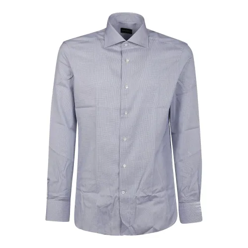 Z Zegna , LA Chemise White Shirt Fw21 ,Gray male, Sizes: