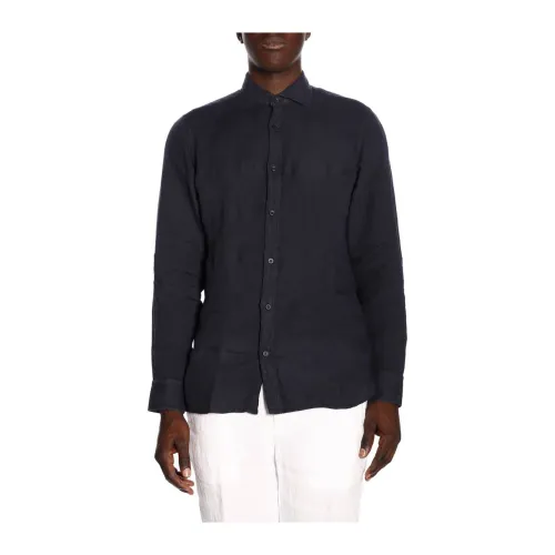 Z Zegna , Upgrade Your Casual Wardrobe with this High-Quality Shirt ,Black male, Sizes: