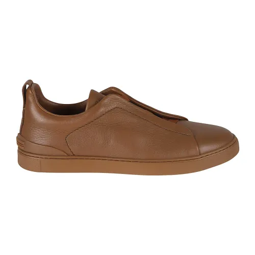 Z Zegna , Zegna Sneakers Brown ,Brown male, Sizes: