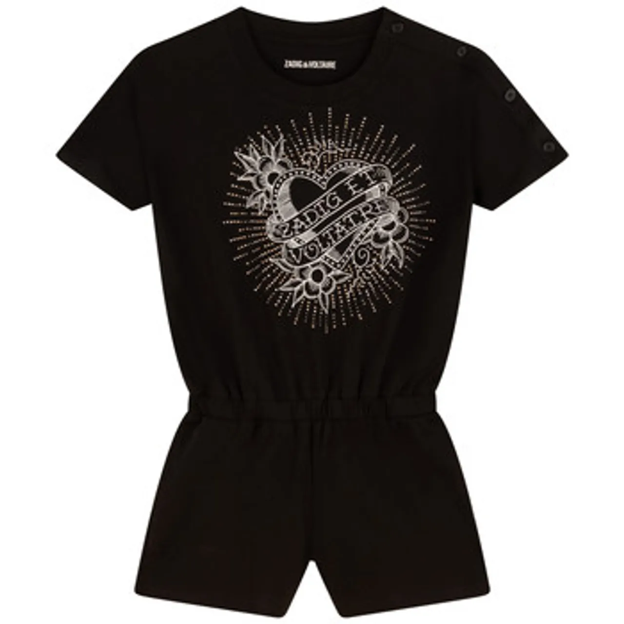 Zadig & Voltaire  FRUITI  girls's Children's Jumpsuit in Black