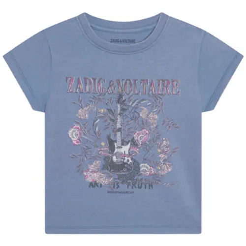 Zadig & Voltaire  X15383-844-C  girls's Children's T shirt in Blue