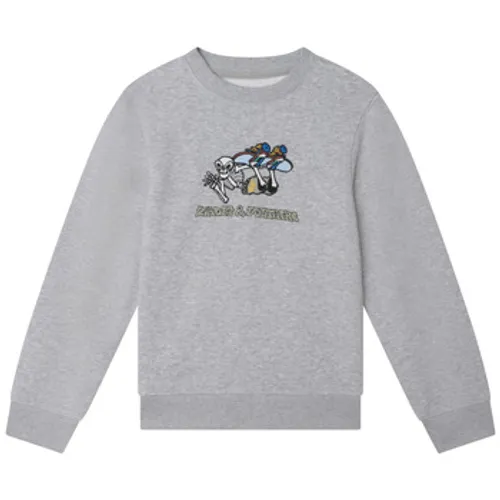 Zadig & Voltaire  X25374-A35-J  boys's Children's sweatshirt in Grey