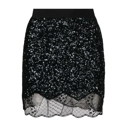 Zadig & Voltaire , Black Sequin Mini Skirt ,Black female, Sizes: