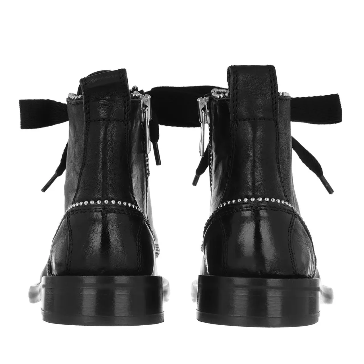 Zadig & Voltaire Boots & Ankle Boots - Laureen Roma & Studs Pipping - black - Boots & Ankle Boots for ladies