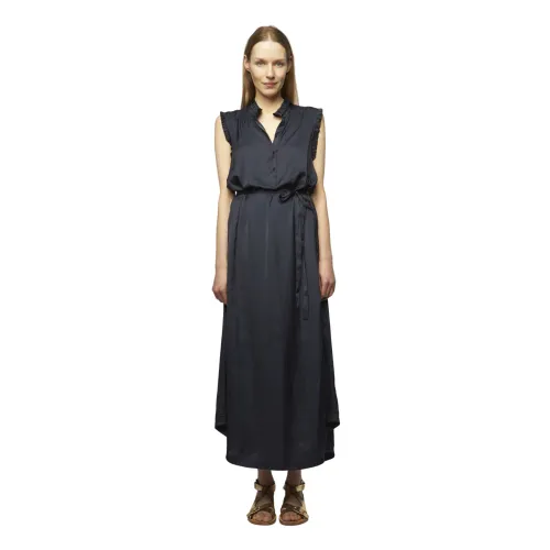 Zadig & Voltaire , Encre Color Maxi Dress by Zadig Voltaire ,Black female, Sizes: