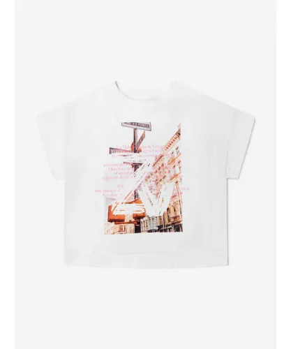 Zadig&Voltaire Girls Cotton Photo Print T-Shirt - White