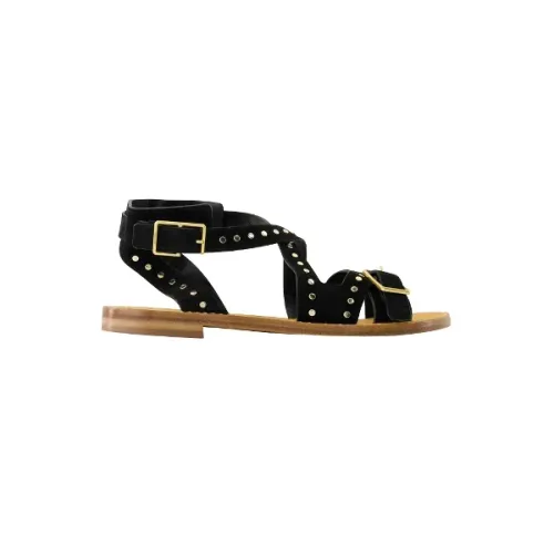 Zadig & Voltaire , Leather sandals ,Black female, Sizes: