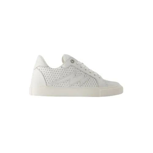 Zadig & Voltaire , Leather sneakers ,White female, Sizes: