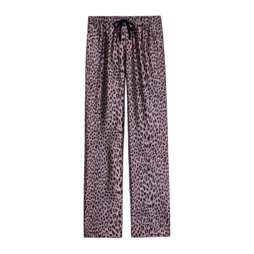 Zadig & Voltaire , Leopard Jacquard Pink Trousers ,Pink female, Sizes: