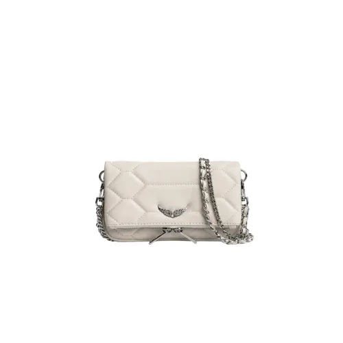Zadig & Voltaire , Quilted Leather Rock Nano Bag ,White female, Sizes: ONE SIZE