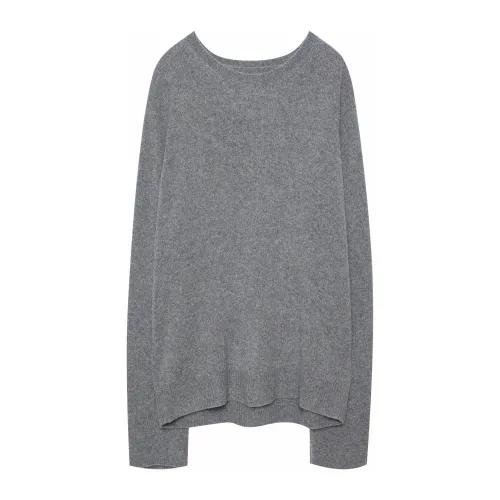 Zadig & Voltaire , Round Neck Knitwear ,Gray male, Sizes: