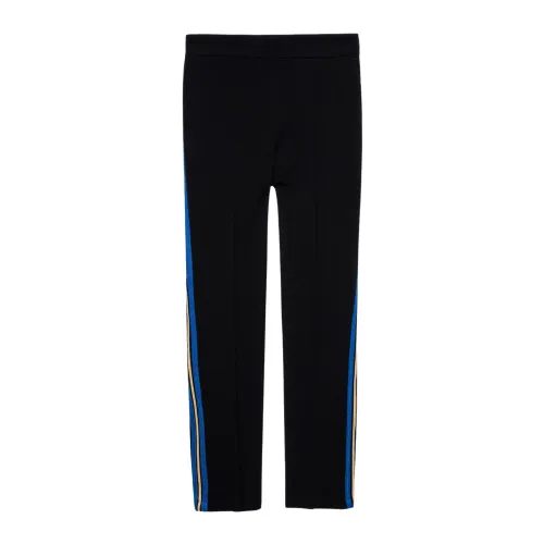 Zadig & Voltaire , Slim-fit Tweed Parts Pants ,Black female, Sizes: