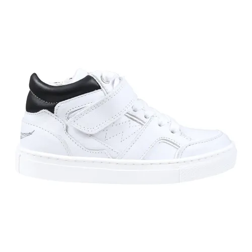 Zadig & Voltaire , White High Top Leather Sneakers ,White unisex, Sizes: